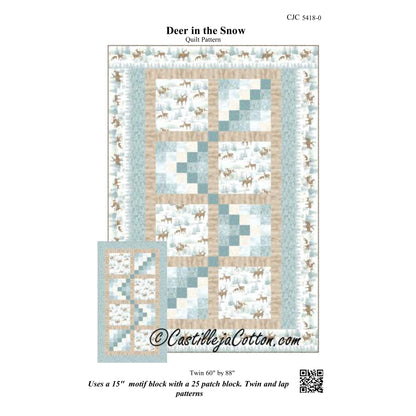 Deer in the Snow Quilt Pattern CJC-54180 - Paper Pattern