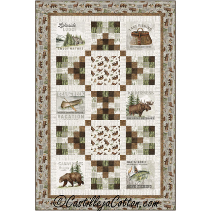 Lakeside Woods Lap Quilt CJC-54191e - Downloadable Pattern