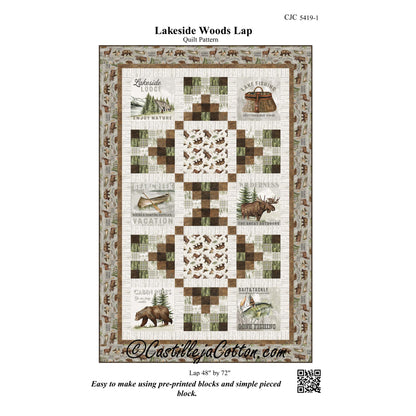 Lakeside Woods Lap Quilt CJC-54191e - Downloadable Pattern