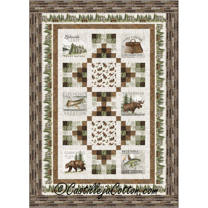 Lakeside Woods Twin Quilt Pattern CJC-54192 - Paper Pattern