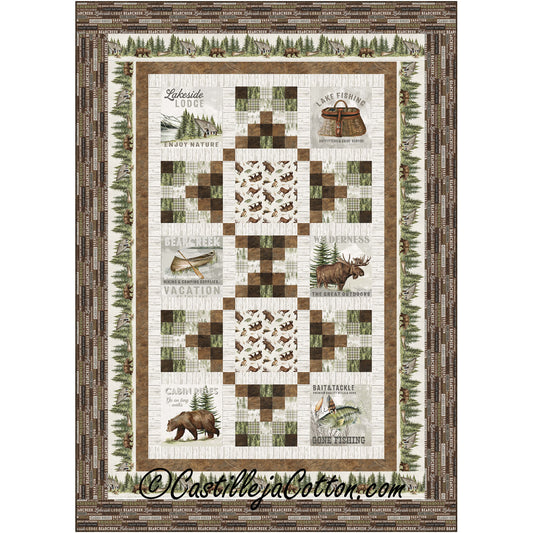 Lakeside Woods Twin Quilt CJC-54192e - Downloadable Pattern