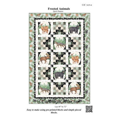 Frosted Animals Quilt Pattern CJC-54194w  - Wholesale Product