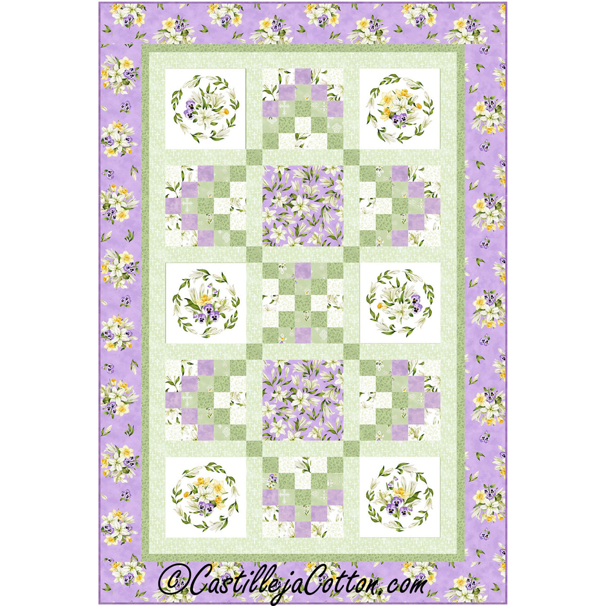 Spring Quilt Pattern Paper Spring Awakening Quilt CJC-54198e - Downloadable Pattern – QuiltWoman.com