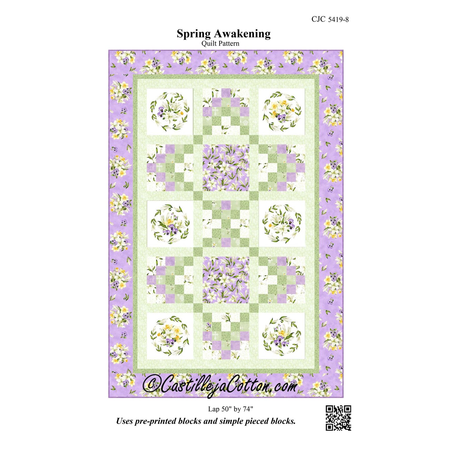 Spring Awakening Quilt CJC-54198e - Downloadable Pattern