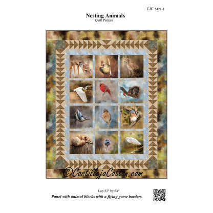 Nesting Animals Quilt Pattern CJC-54211 - Paper Pattern