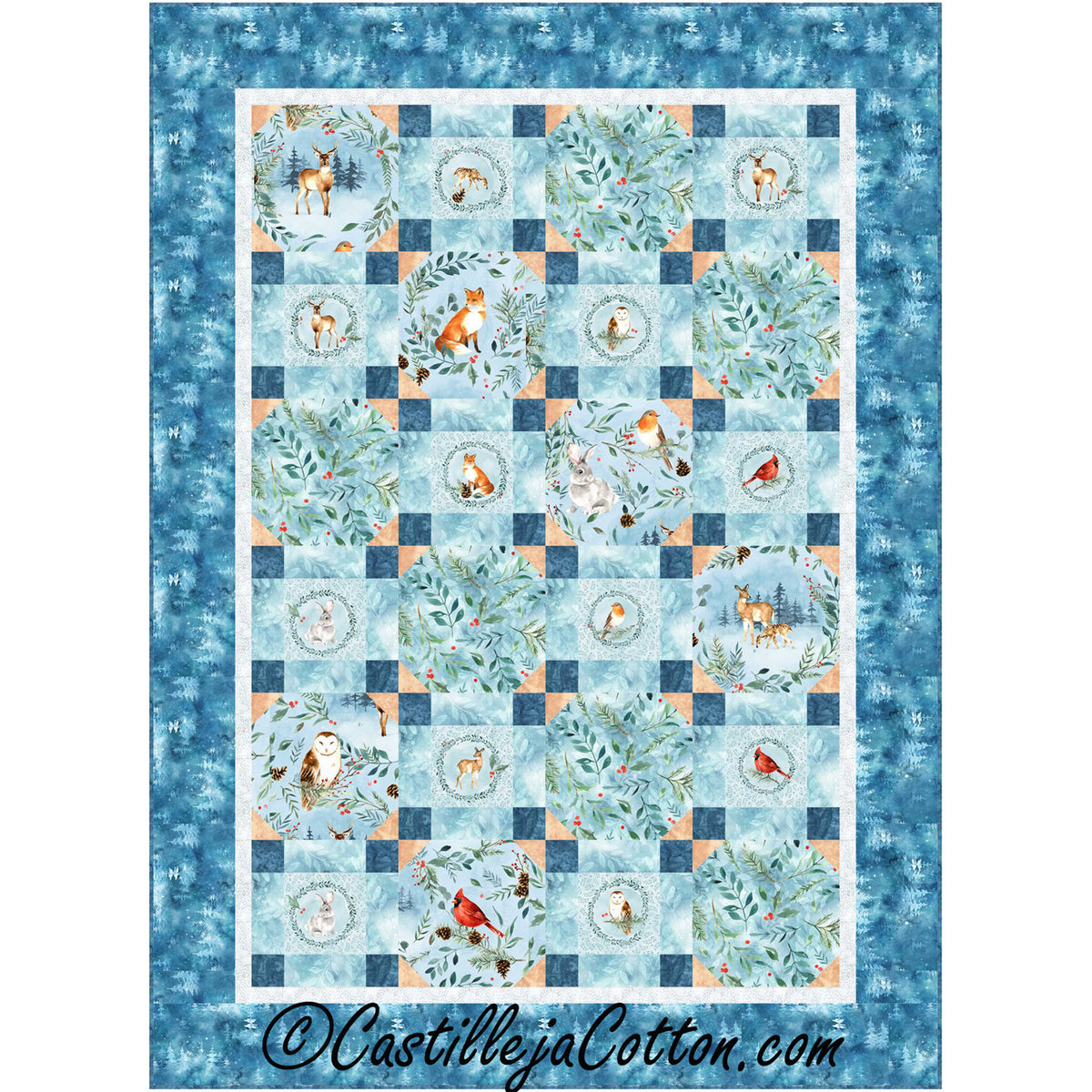 Winter Animals Quilt Pattern CJC-54221 - Paper Pattern