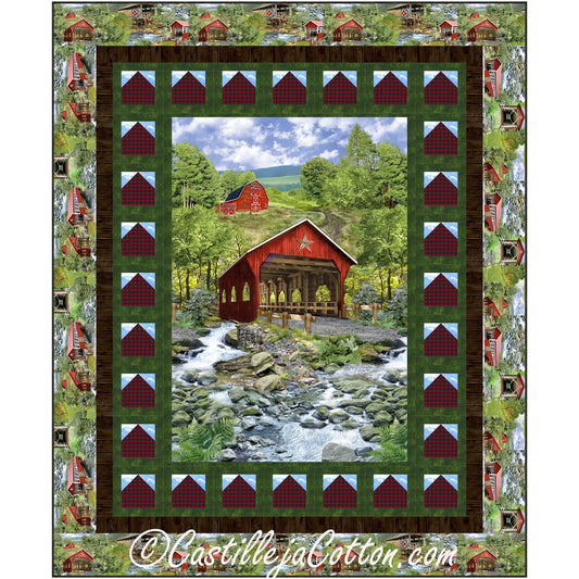 Covered Bridge Quilt CJC-54231e - Downloadable Pattern