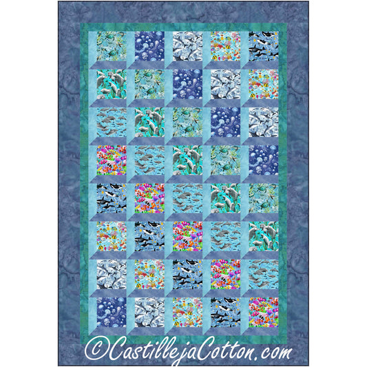 Aquarium Windows Quilt Pattern CJC-54241 - Paper Pattern