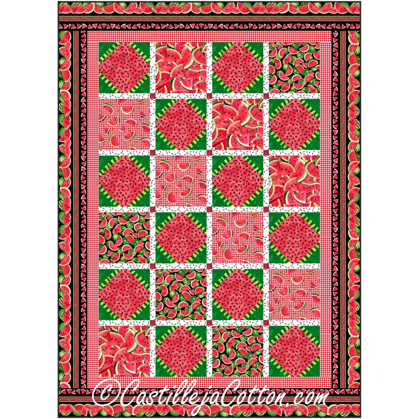 Watermelon Quilt CJC-54261e - Downloadable Pattern