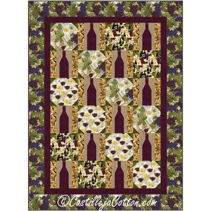 Wine Tasting Quilt CJC-54271e - Downloadable Pattern