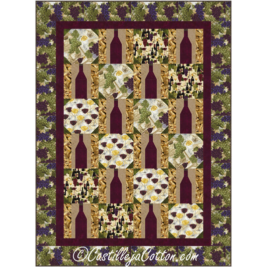 Wine Tasting Quilt CJC-54271e - Downloadable Pattern