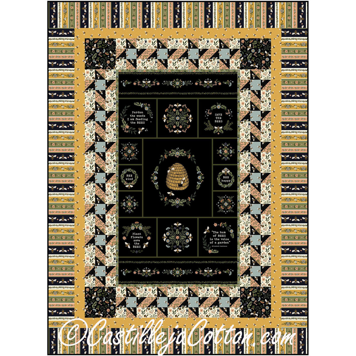 Bee Kind Lap Quilt Pattern CJC-54293 - Paper Pattern