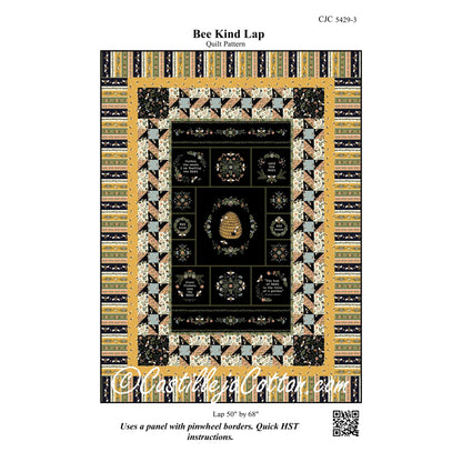 Bee Kind Lap Quilt Pattern CJC-54293 - Paper Pattern