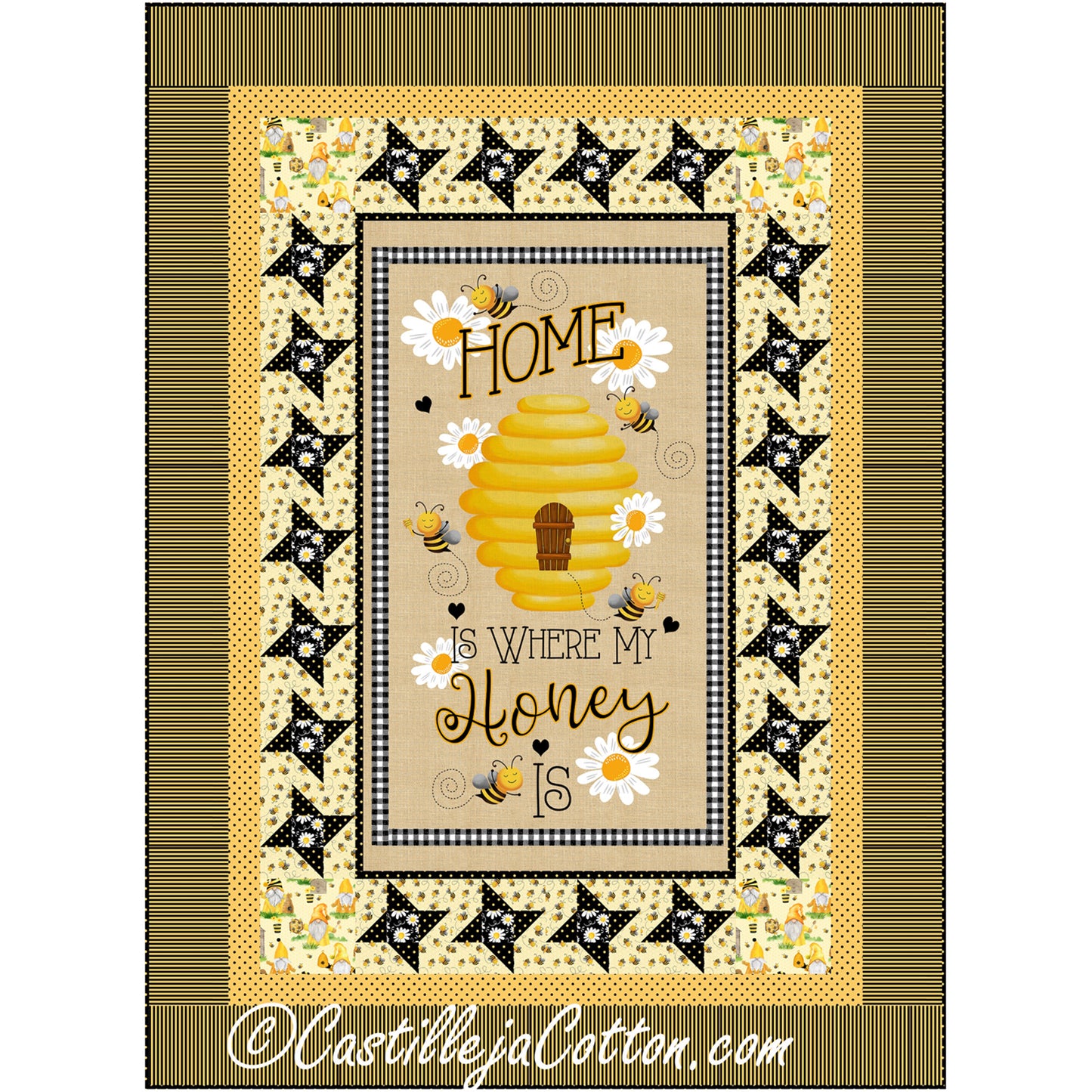 Beehive Lap Quilt Pattern CJC-54294 - Paper Pattern