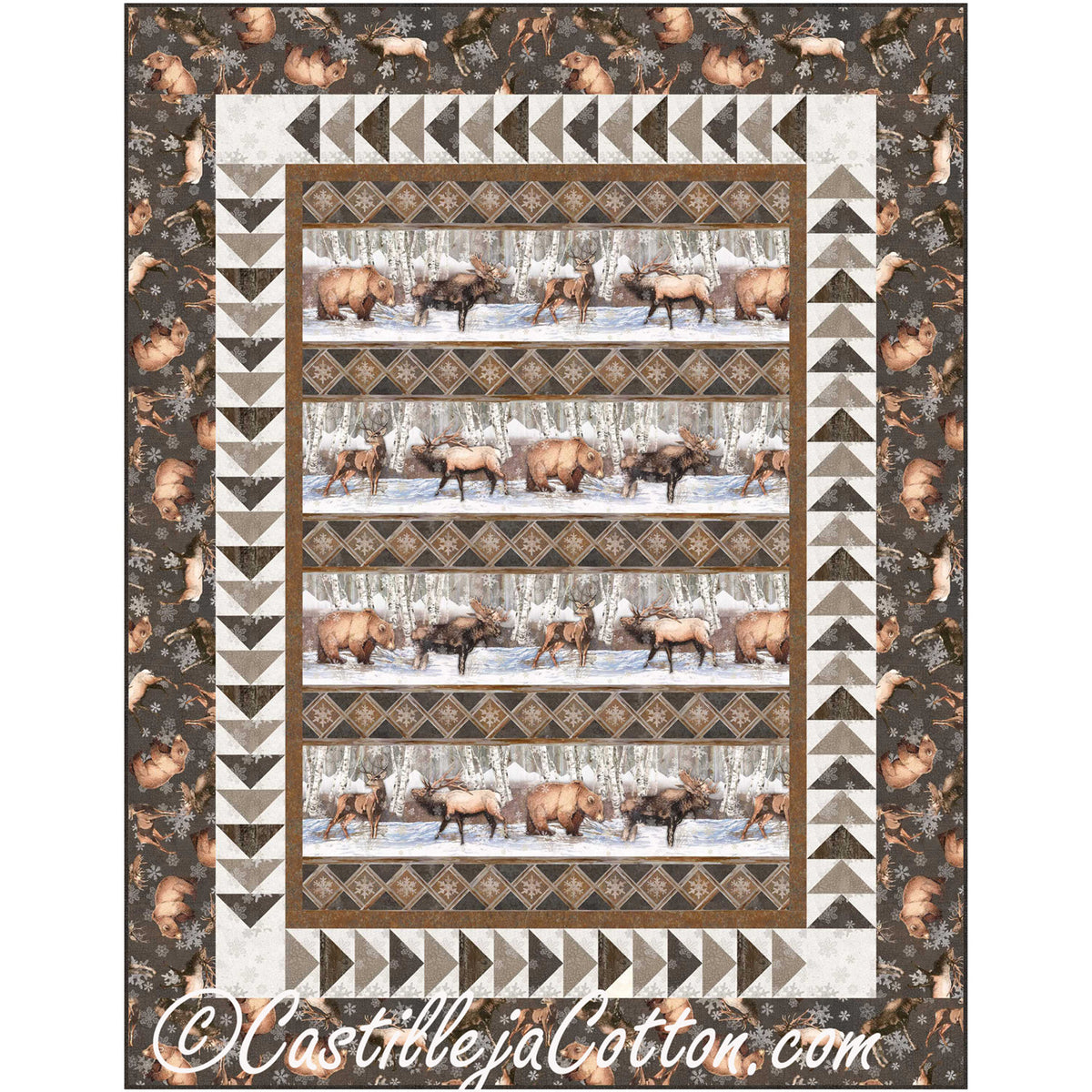 Forest Animals Quilt Pattern CJC-54321 - Paper Pattern