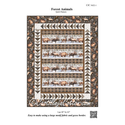 Forest Animals Quilt Pattern CJC-54321 - Paper Pattern