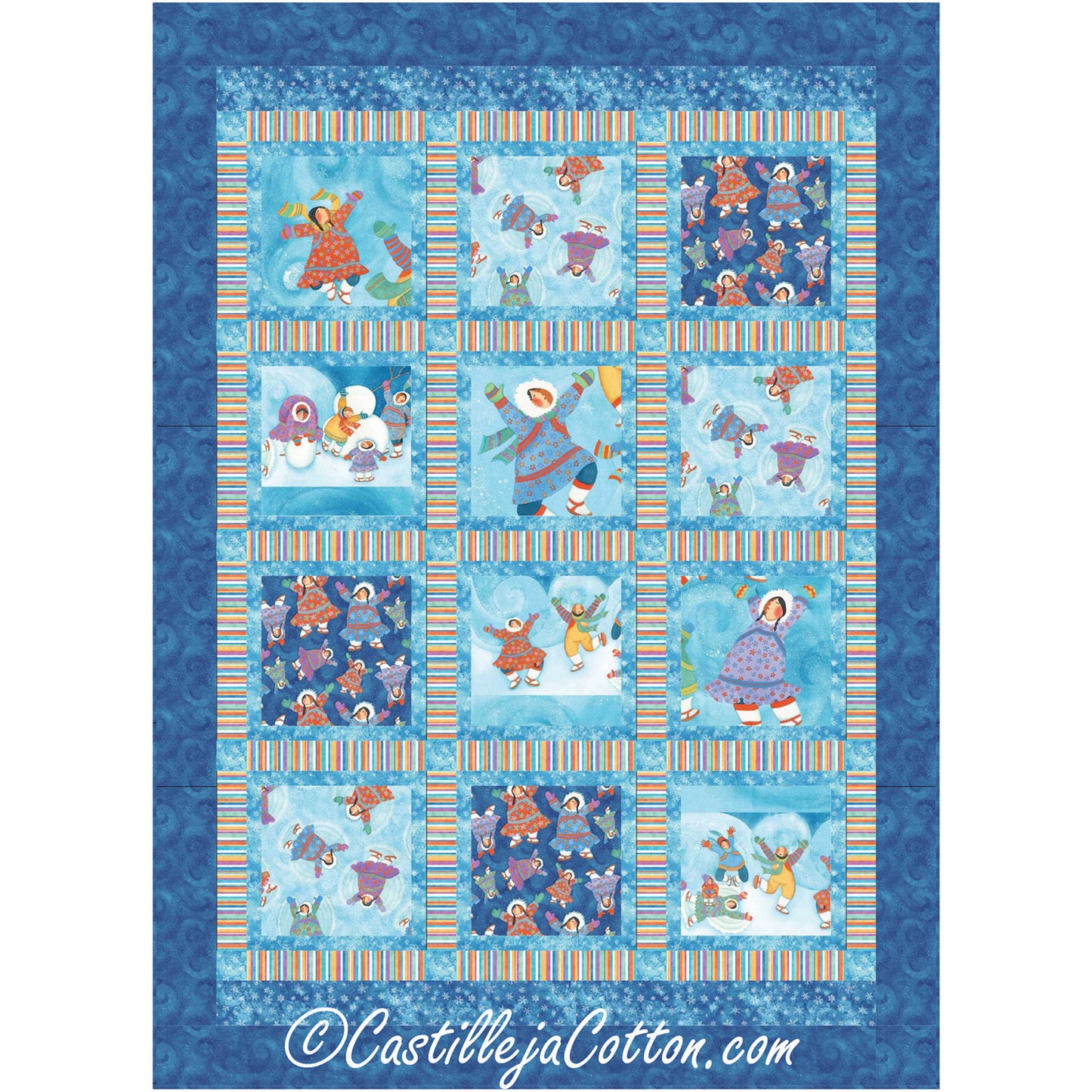 Eskimo Fun Quilt Pattern CJC-54351 - Paper Pattern