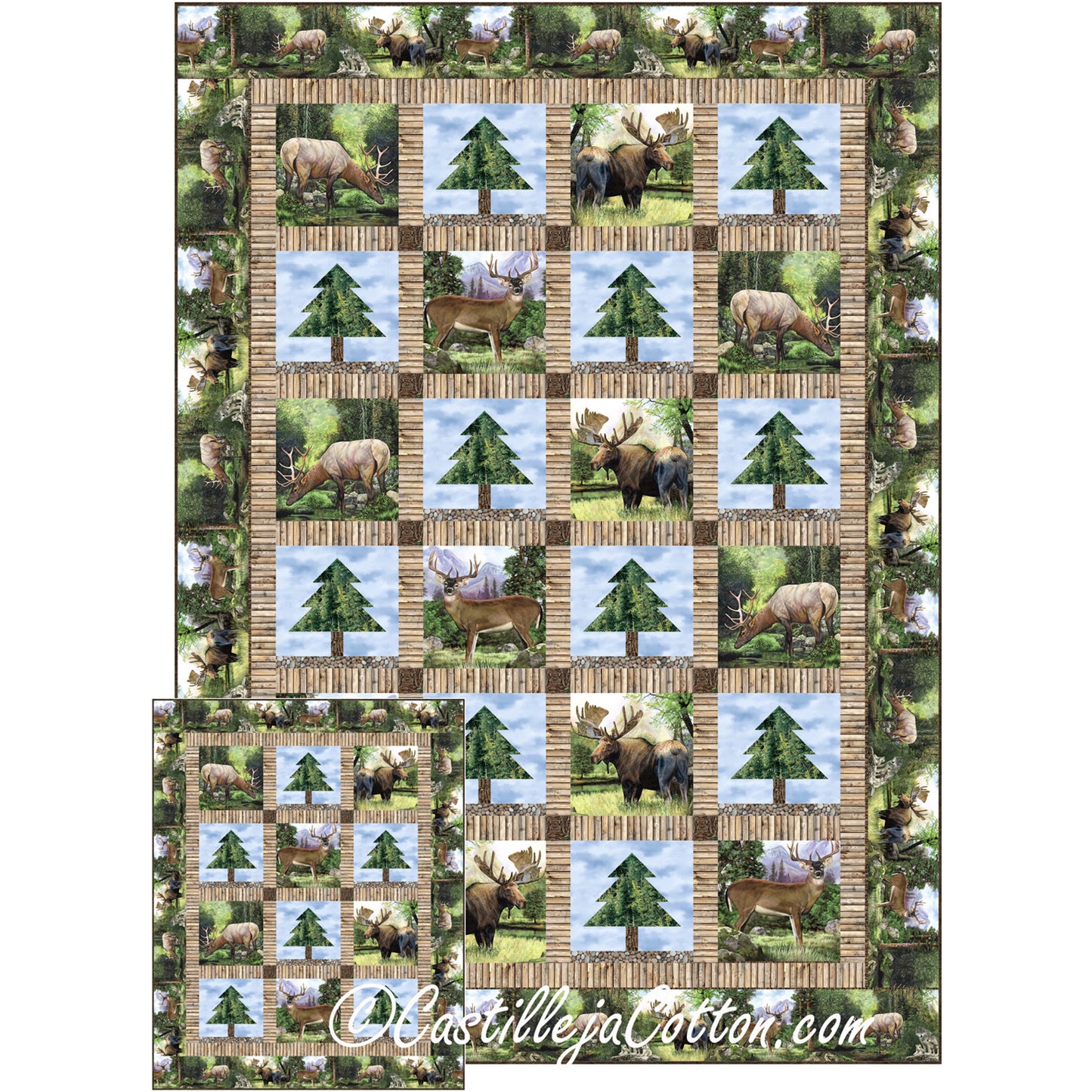 Deer, Elk and Moose Quilt Pattern CJC-54420 - Paper Pattern