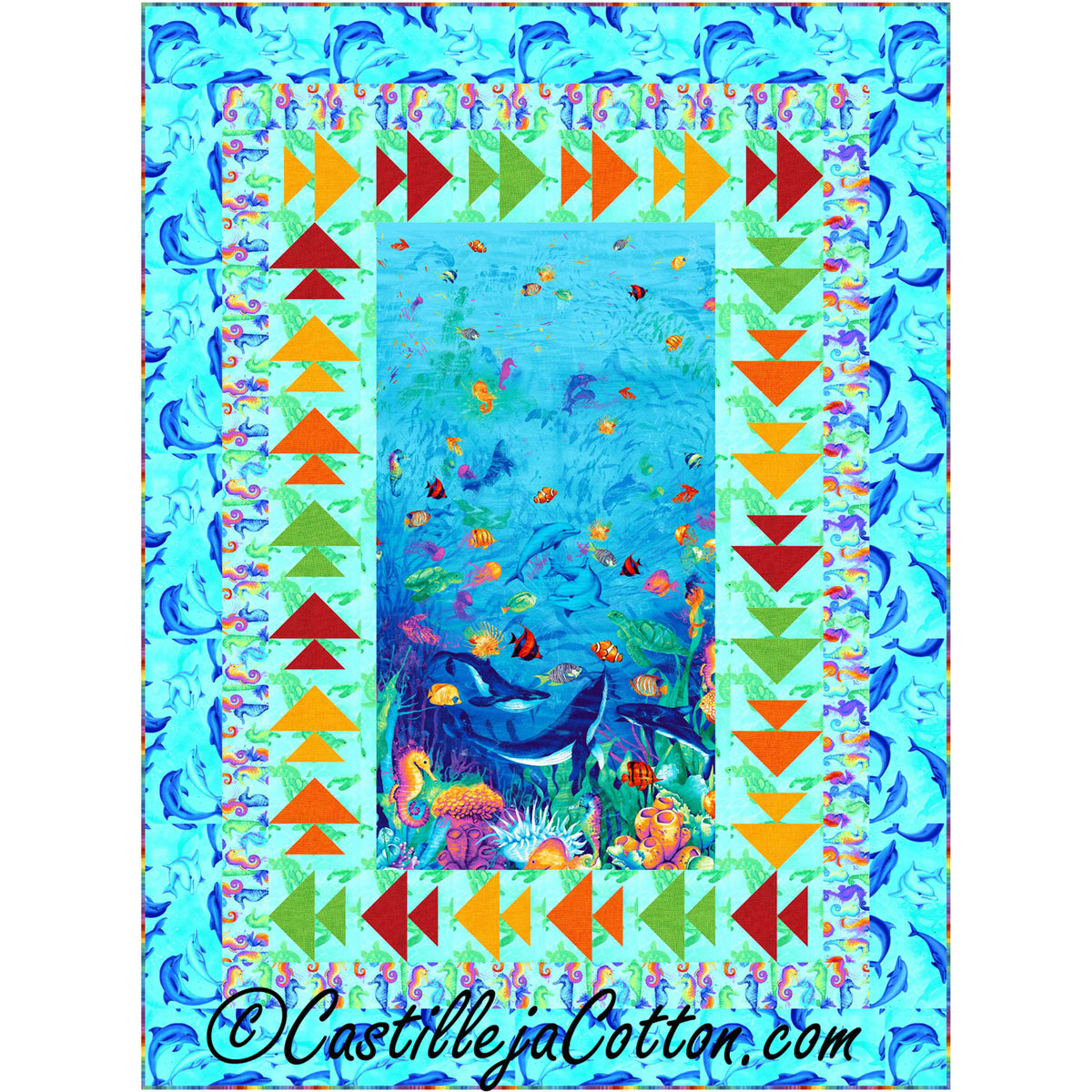 Sea Life Medley Quilt Pattern CJC-54461 - Paper Pattern