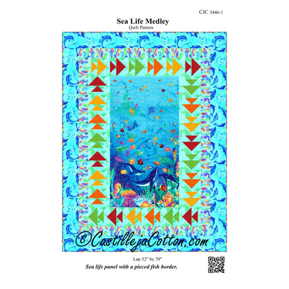 Sea Life Medley Quilt Pattern CJC-54461 - Paper Pattern