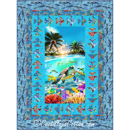 Sea Life Paradise Quilt CJC-54462e - Downloadable Pattern