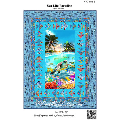 Sea Life Paradise Quilt CJC-54462e - Downloadable Pattern