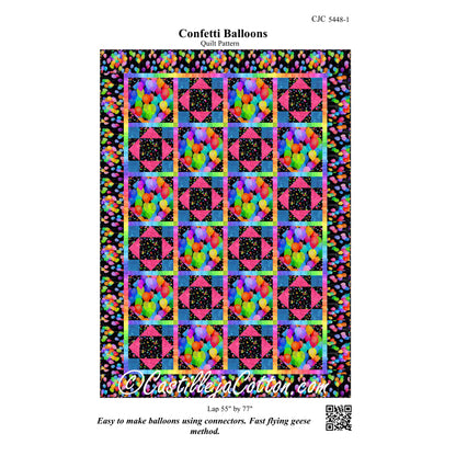 Confetti Balloons Quilt Pattern CJC-54481 - Paper Pattern