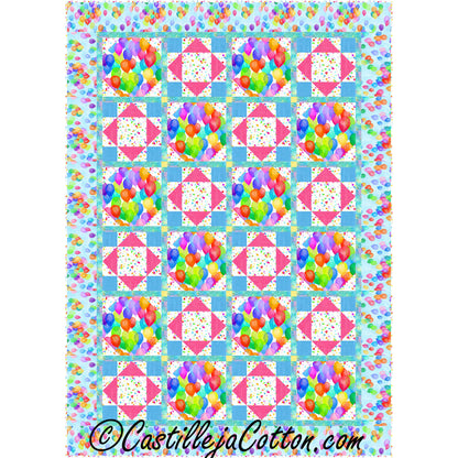 Confetti Balloons Quilt CJC-54482e - Downloadable Pattern