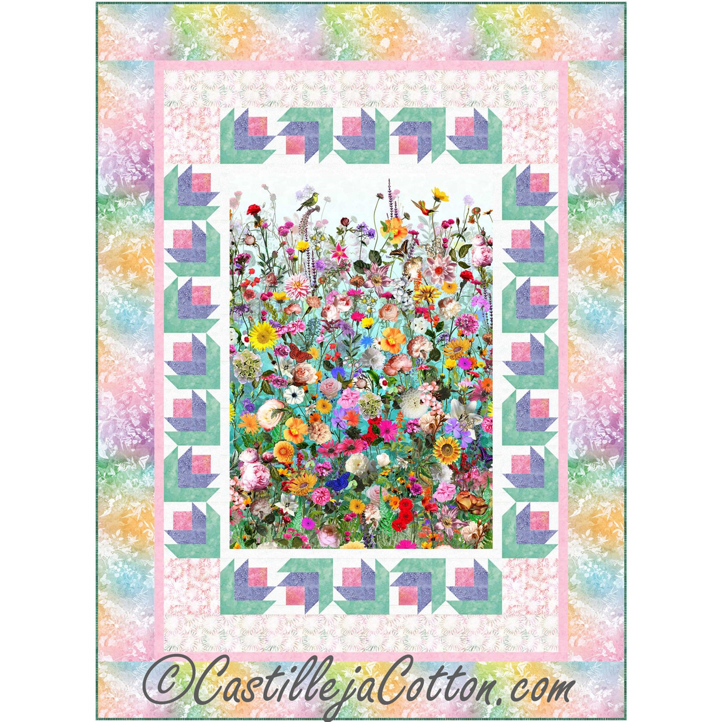 Floral Wonder Quilt Pattern CJC-54521 - Paper Pattern