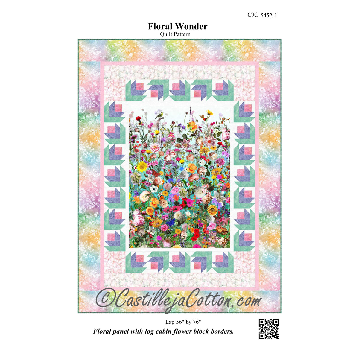 Floral Wonder Quilt Pattern CJC-54521 - Paper Pattern