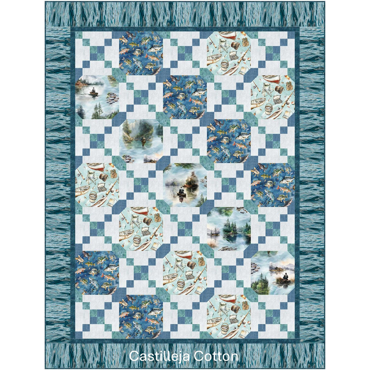 Fishing Quilt CJC-54552e - Downloadable Pattern
