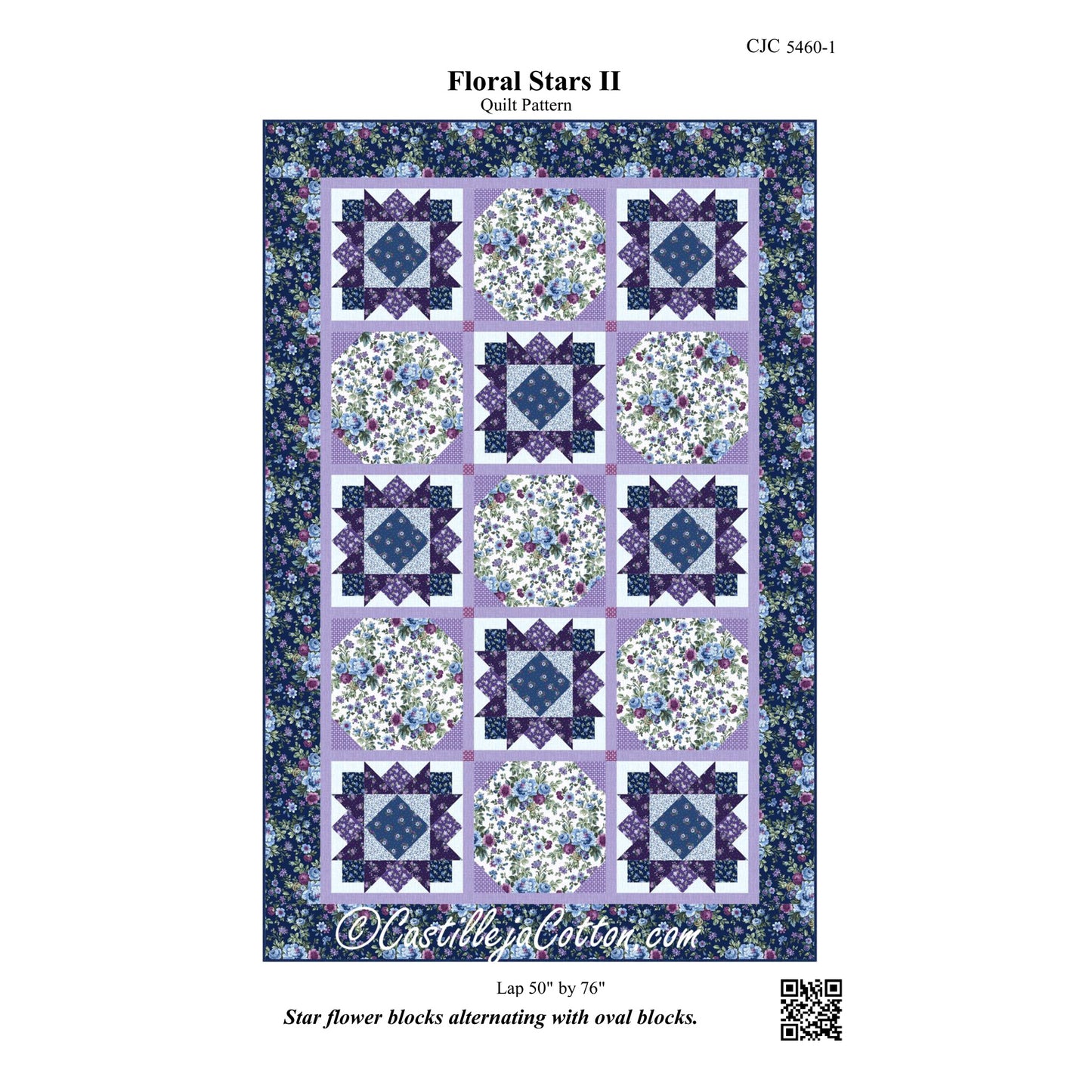 Floral Stars II Quilt CJC-54601e - Downloadable Pattern