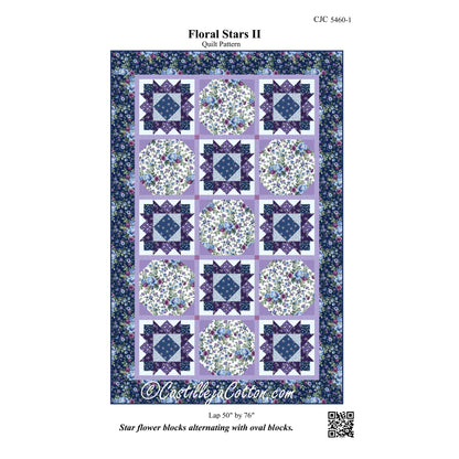 Floral Stars II Quilt CJC-54601e - Downloadable Pattern