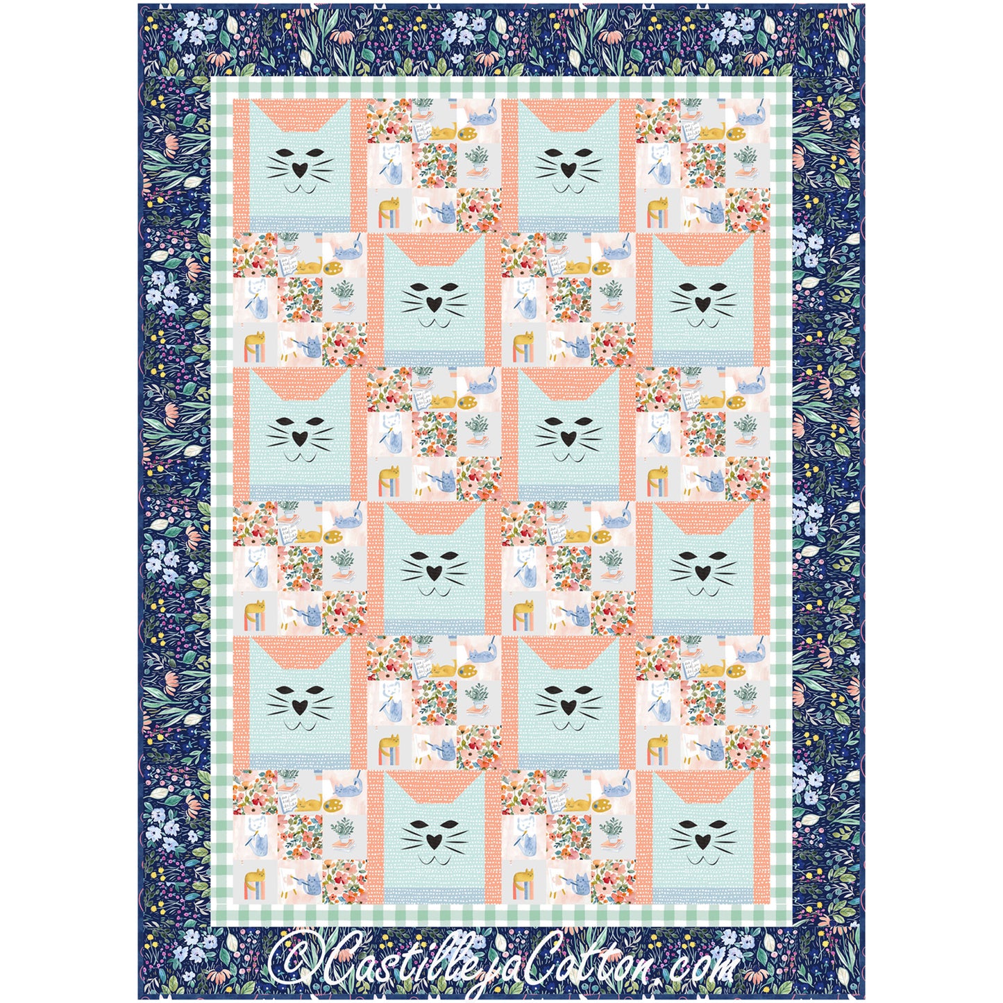 Creative Cats Quilt CJC-54631e - Downloadable Pattern