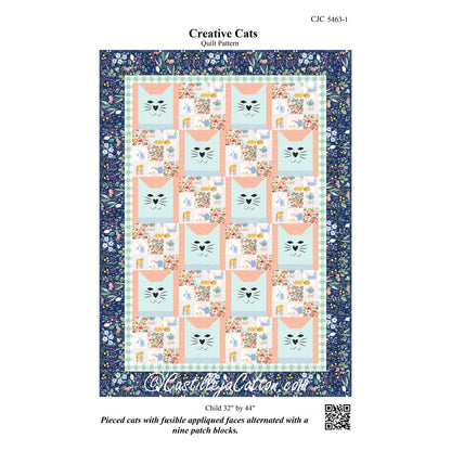 Creative Cats Quilt CJC-54631e - Downloadable Pattern
