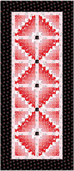 Three Lovey Diamonds Runner Pattern CJC-54652 - Paper Pattern