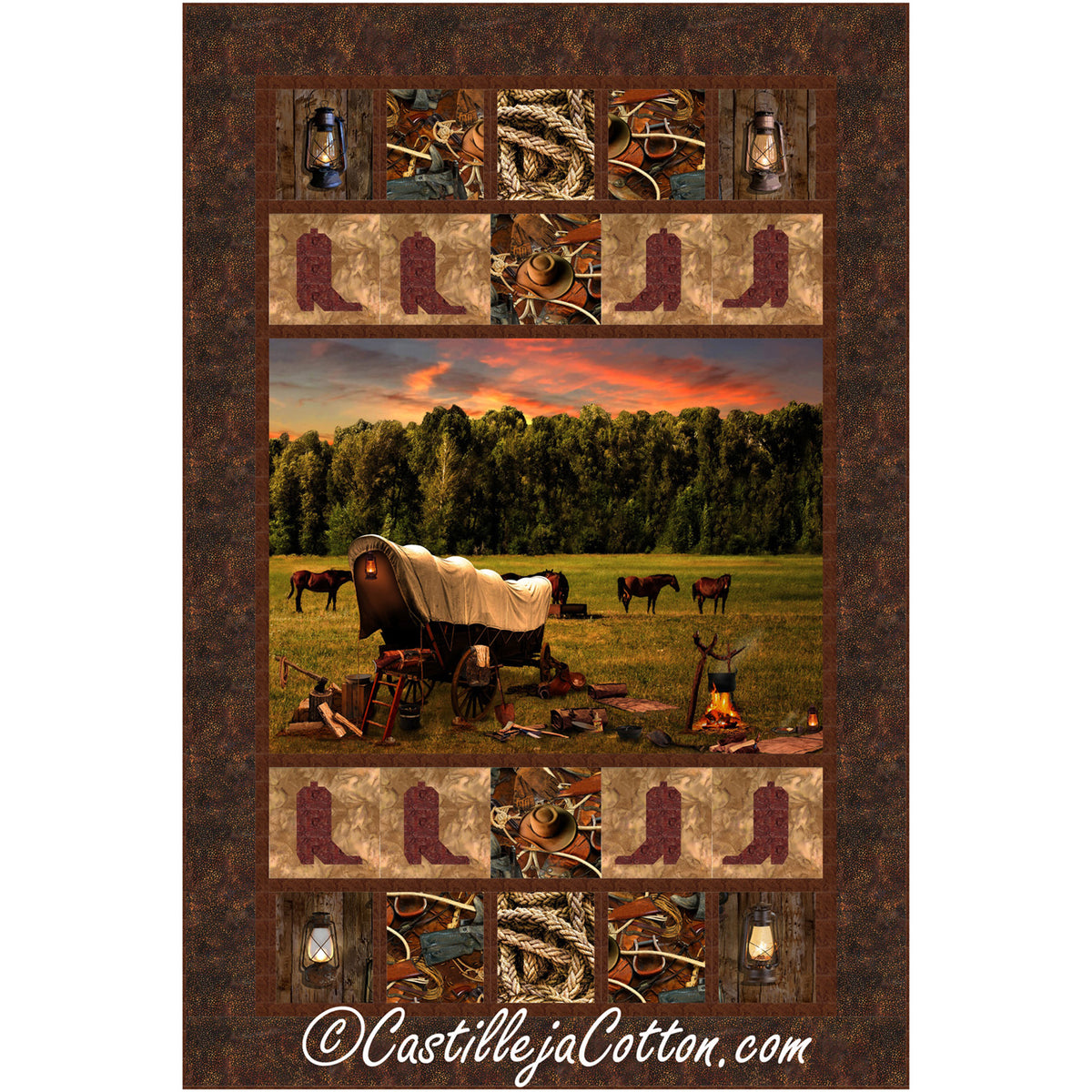 Wagon Train Quilt Pattern CJC-54731 - Paper Pattern