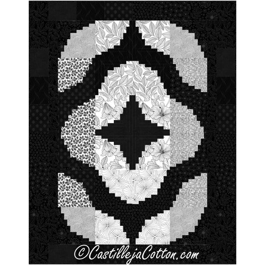 Winding Log Cabin Quilt Pattern CJC-54741 - Paper Pattern