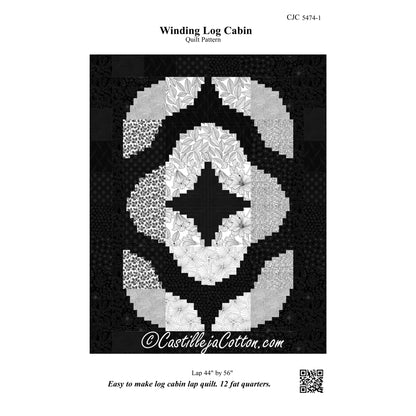 Winding Log Cabin Quilt Pattern CJC-54741 - Paper Pattern