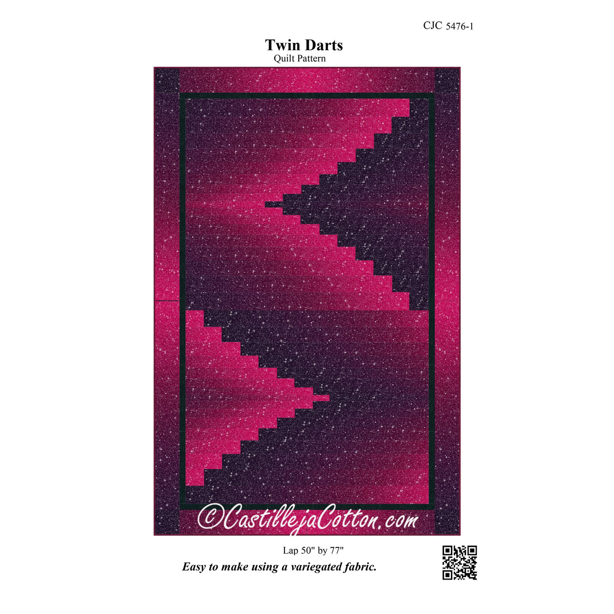 Twin Darts Quilt Pattern CJC-54761 - Paper Pattern