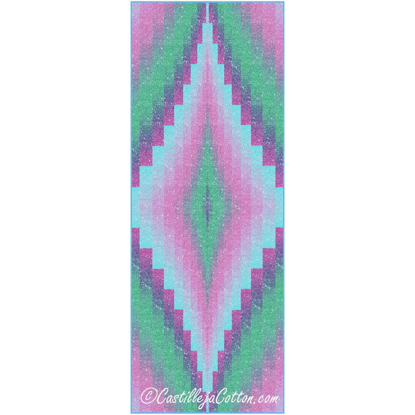 Ombre Diamond Table Runner Pattern CJC-54773 - Paper Pattern