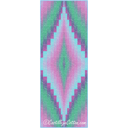 Ombre Diamond Table Runner Pattern CJC-54773 - Paper Pattern