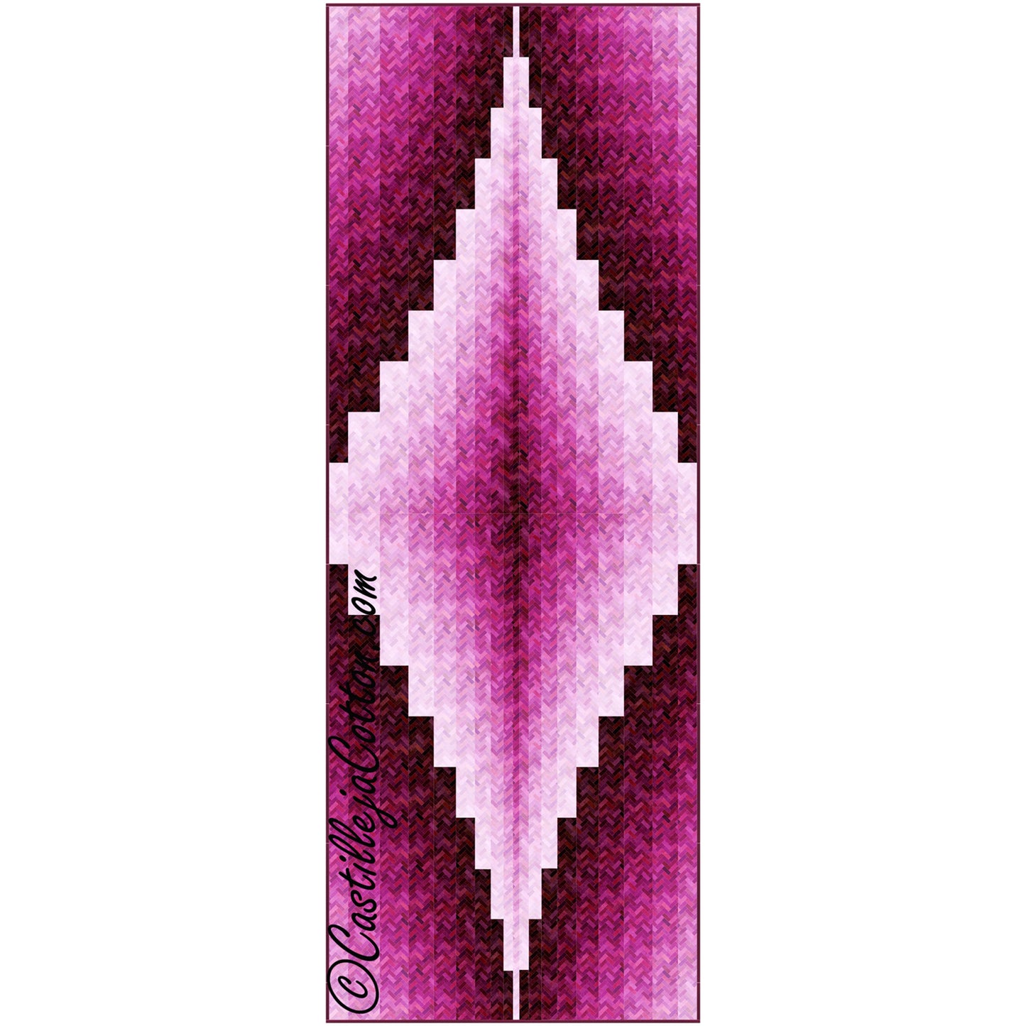 Ombre Diamond Table Runner Pattern CJC-54774 - Paper Pattern