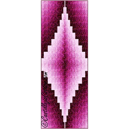 Ombre Diamond Table Runner Pattern CJC-54774 - Paper Pattern