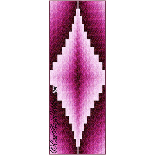 Ombre Diamond Table Runner Pattern CJC-54774 - Paper Pattern