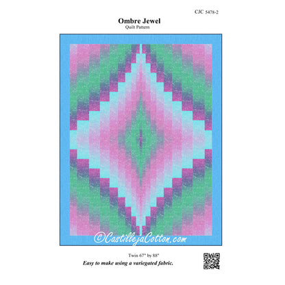 Ombre Jewel Quilt Pattern CJC-54782 - Paper Pattern