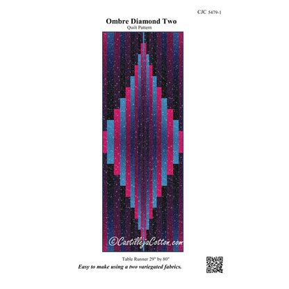 Ombre Diamond Two Quilt Pattern CJC-54791 - Paper Pattern