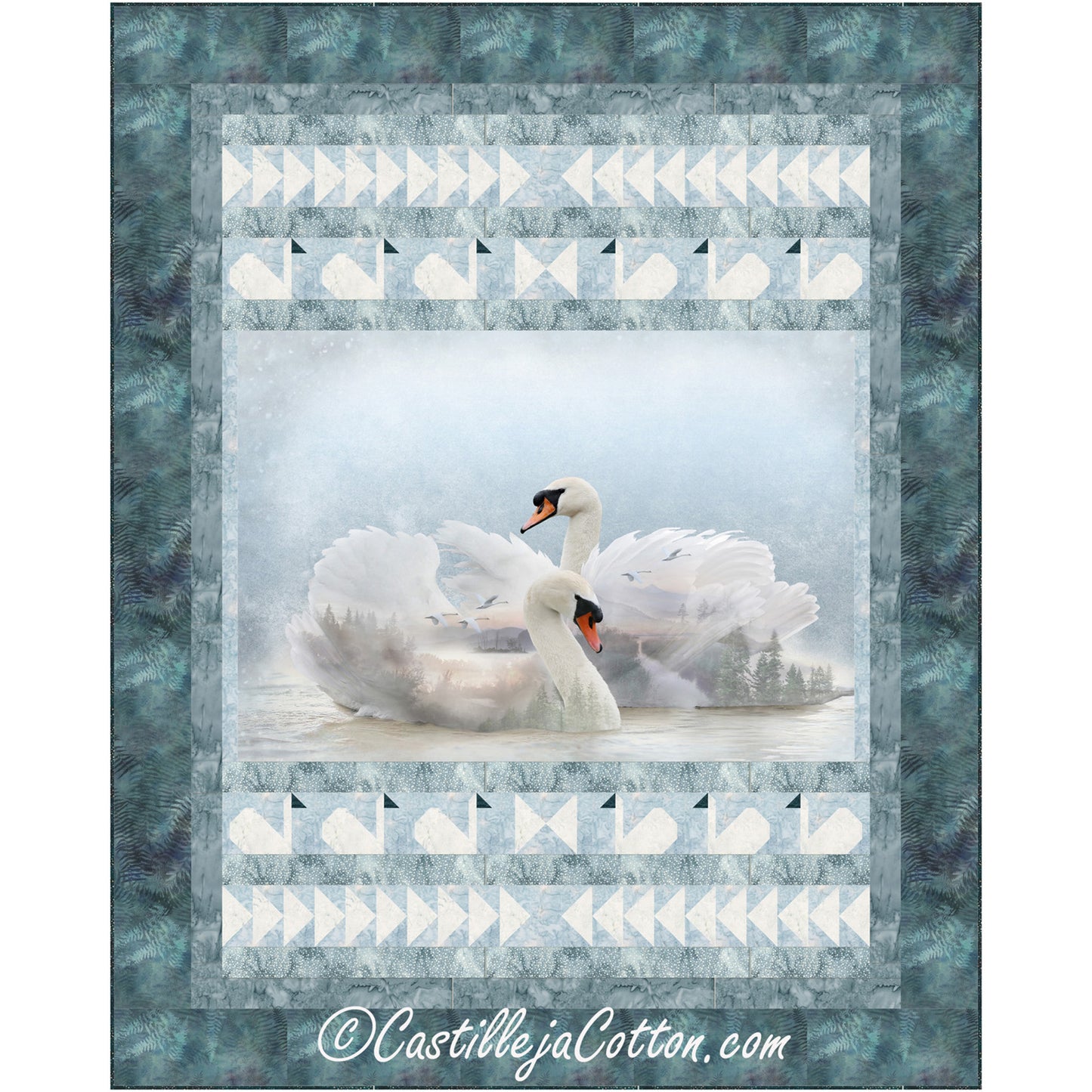 Swans Quilt Pattern CJC-54811 - Paper Pattern