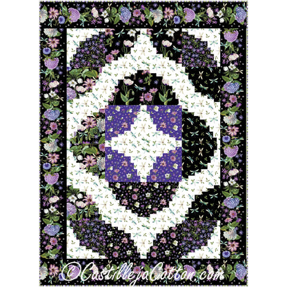 Crescent Log Cabin Quilt CJC-54821e - Downloadable Pattern