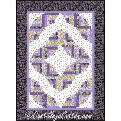 Crescent Log Cabin Quilt Pattern CJC-54823 - Paper Pattern